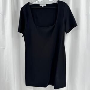 Reformation Square Neck Dress Sz M Short Sleeve Shift